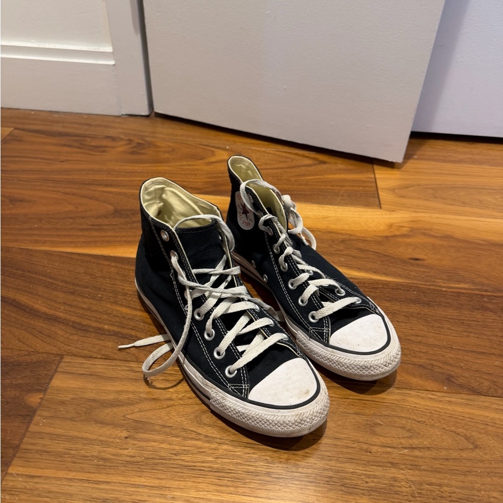 Converse Black and White High-Top Sneakers